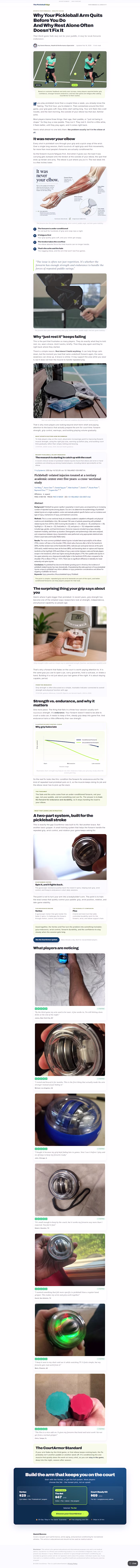 High-converting advertorial landing page built
for
