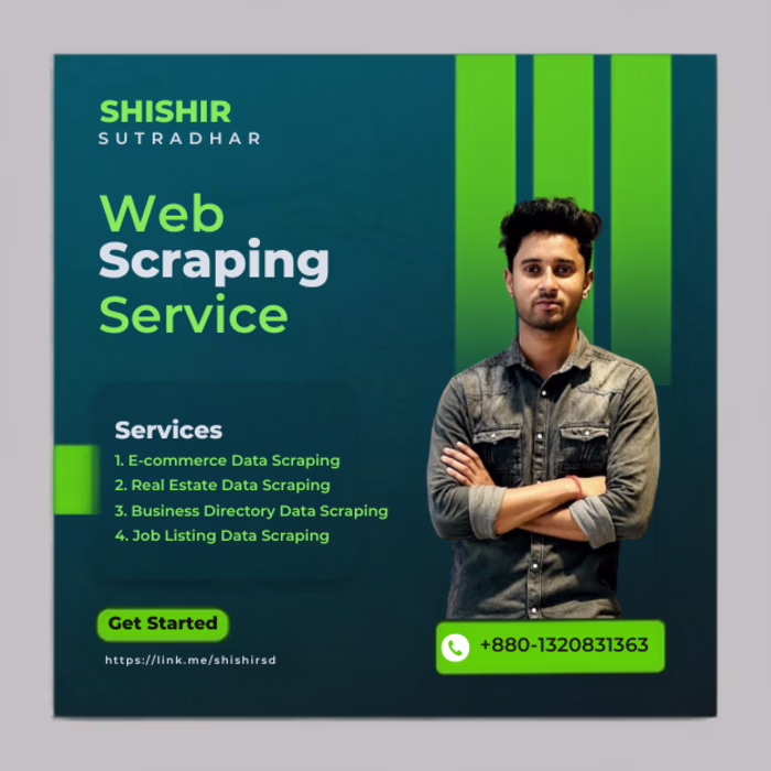 Web Scraping Services

WHAT I SCRAPE:
