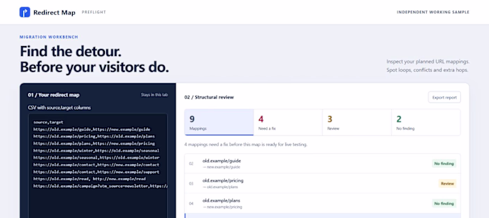 Redirect Map — Migration Preflight Sample