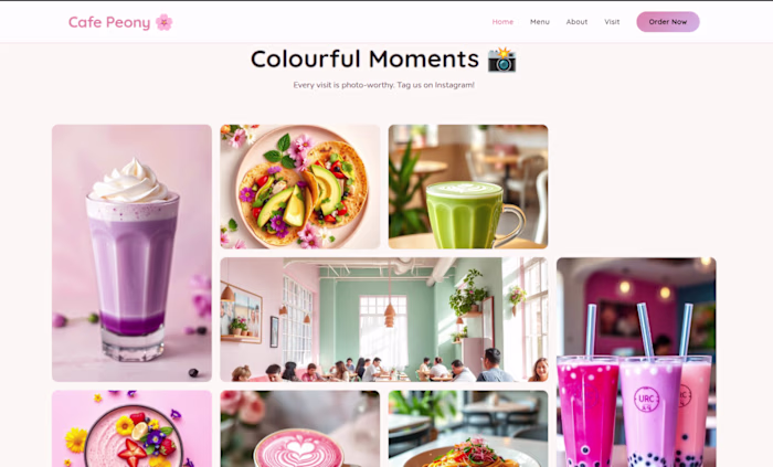 Cafe Peony 😍 ..
Created vibrant