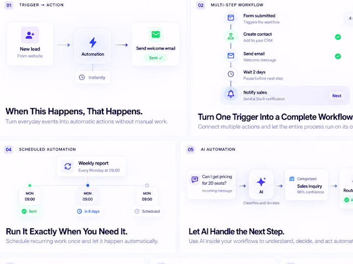 Workflow Automation & Billing Components