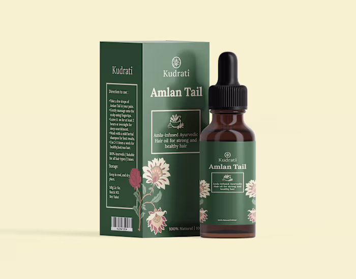Kudrati- Ayurvedic Branding & Packaging