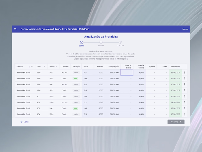 Web App UX & UI for Finance
