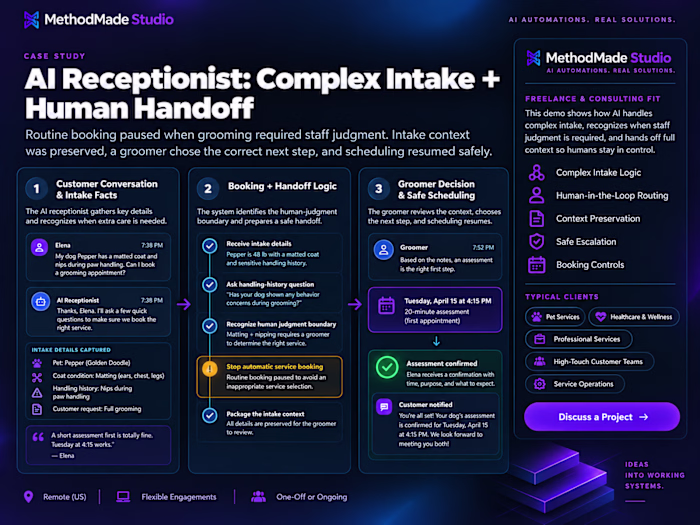 Complex Intake + Human Handoff