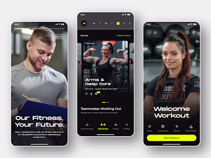 Fitness App Design