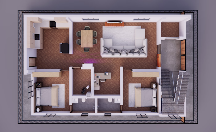 3D Floor Plan Visualization🔥