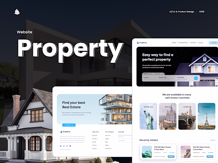Real Estate & Property Management Web UI