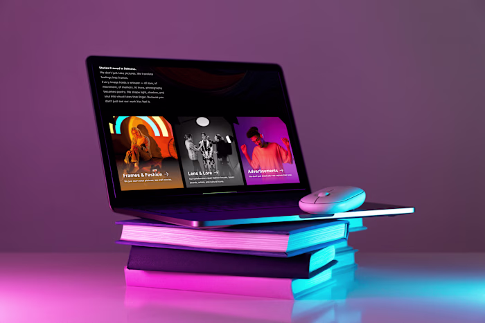 Cinematic Website Design for a Photography Studio