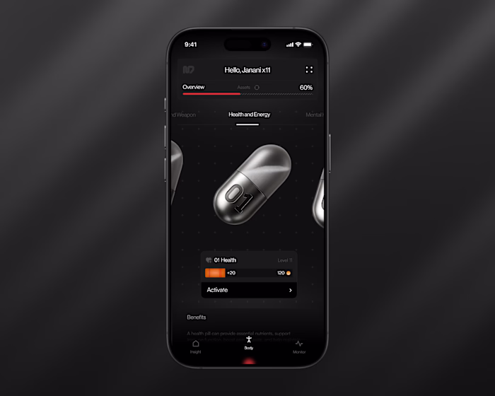 Health HUD iOS