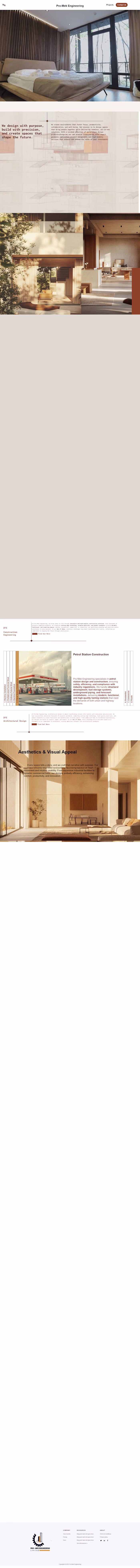 Pro Mek Engineering Website Design and Development