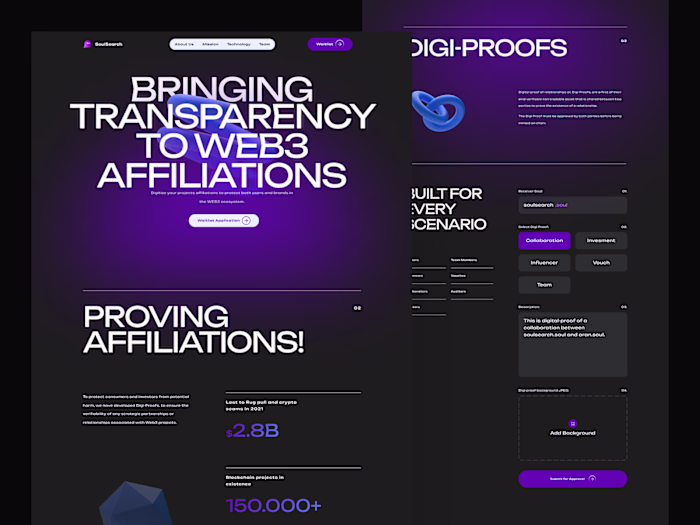 Landing page for Web3 product by Yevhen Ledenov for Ledo on Dri…