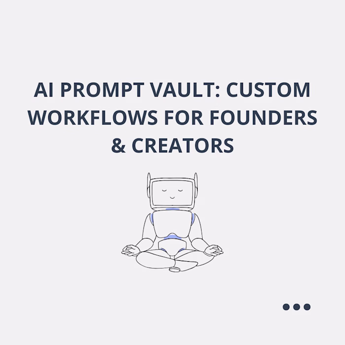 AI Prompt Vault: Custom Systems for Strategy & Copywriting