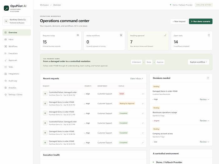 OpsPilot AI — Business Operations & Workflow Automation