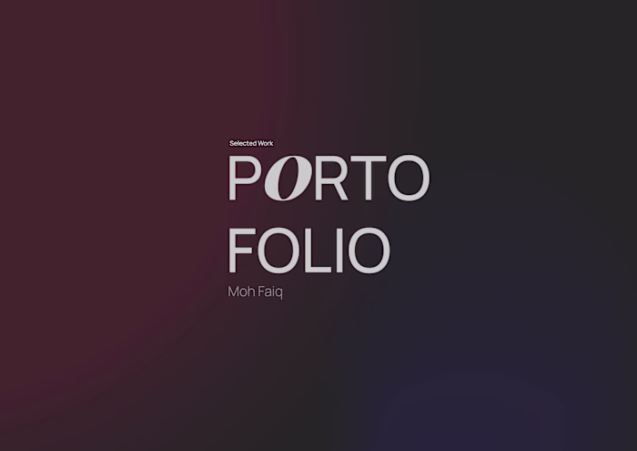 MOTION GRAPHIC PORTOFOLIO | MOH FAIQ