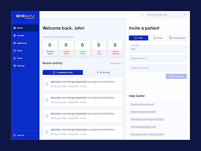 ONEderful Finance Product Design