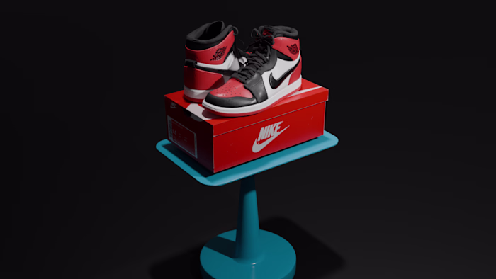 Nike Air Jordans 3d model.