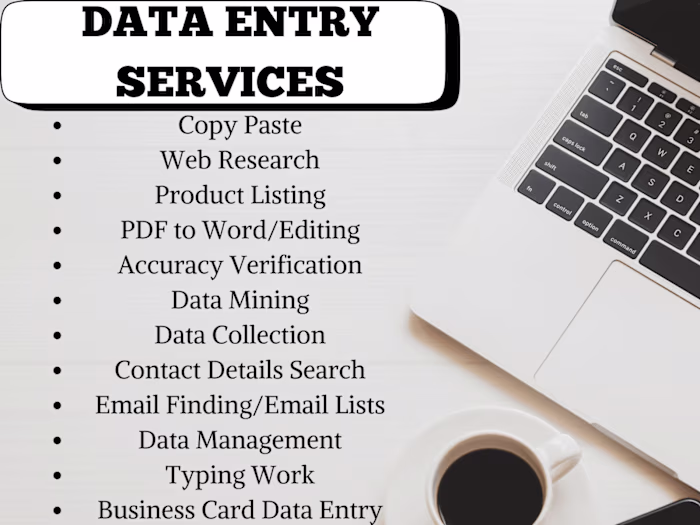 Accurate and Efficient Data Entry Services with Fast Turnaround