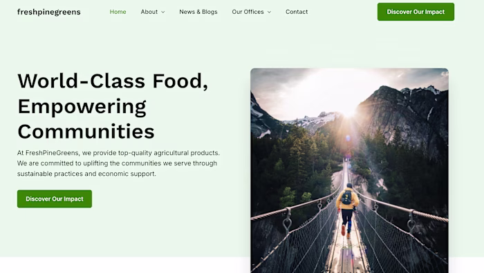 Used WordPress to create freshpinegreen.

Not
