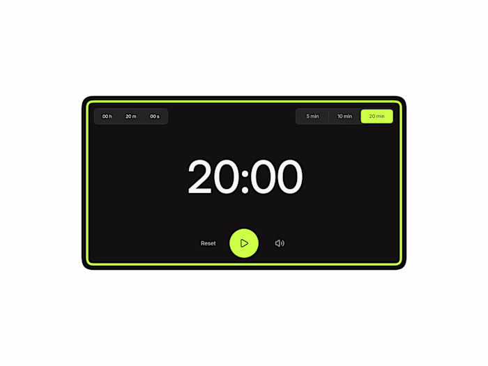 Timer Widget
A responsive @Framer 