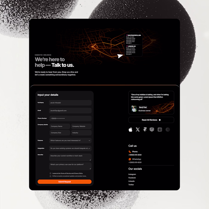 Contact us page 