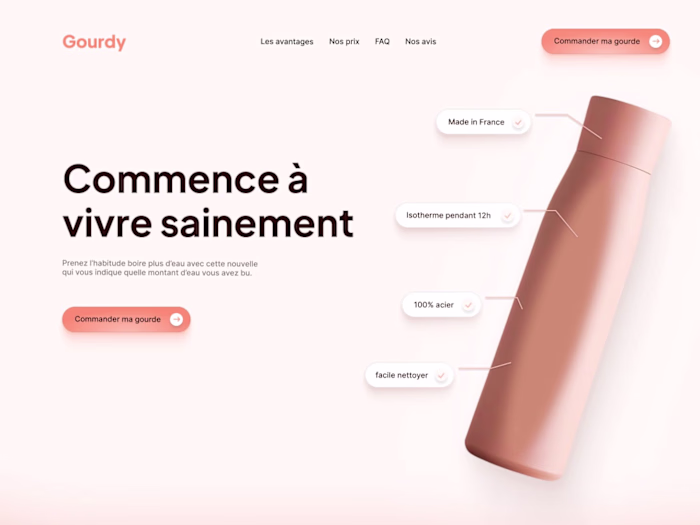 Landing of Gourdy Redesign
