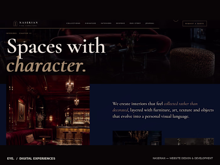 Naserian Fine Furniture | Luxury Digital Experience
