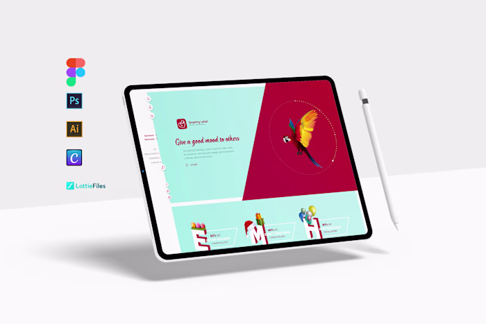 UX/UI Design and Front End Development - Greeting Letter