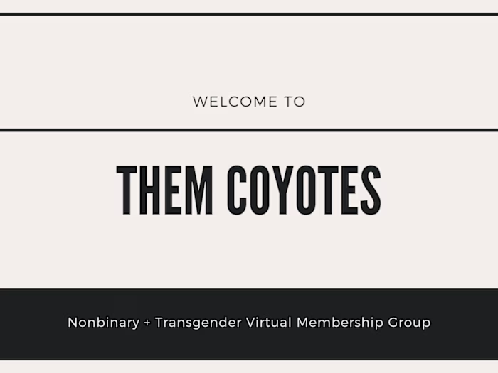 Pitch Deck for member onboarding for Them Coyotes