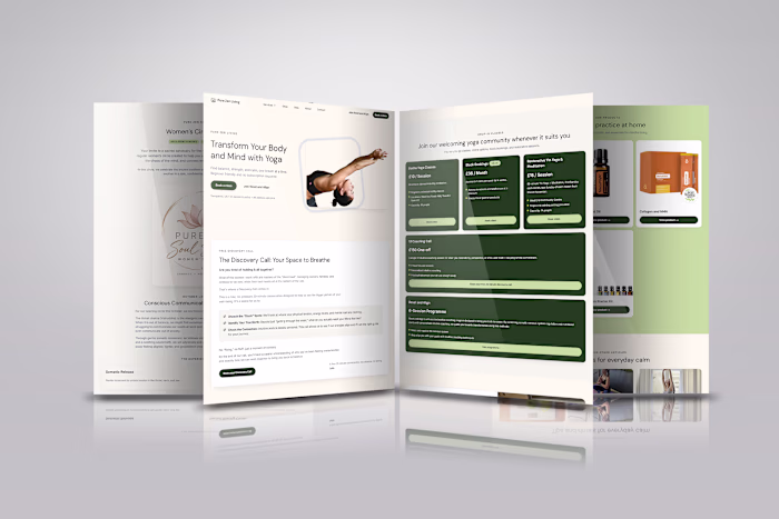 Framer Website for Pure Zen Living
