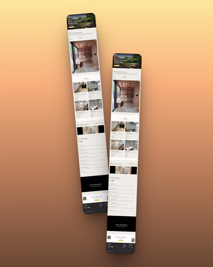 A Wix Glass Installation Landing Page | UI/UX Design