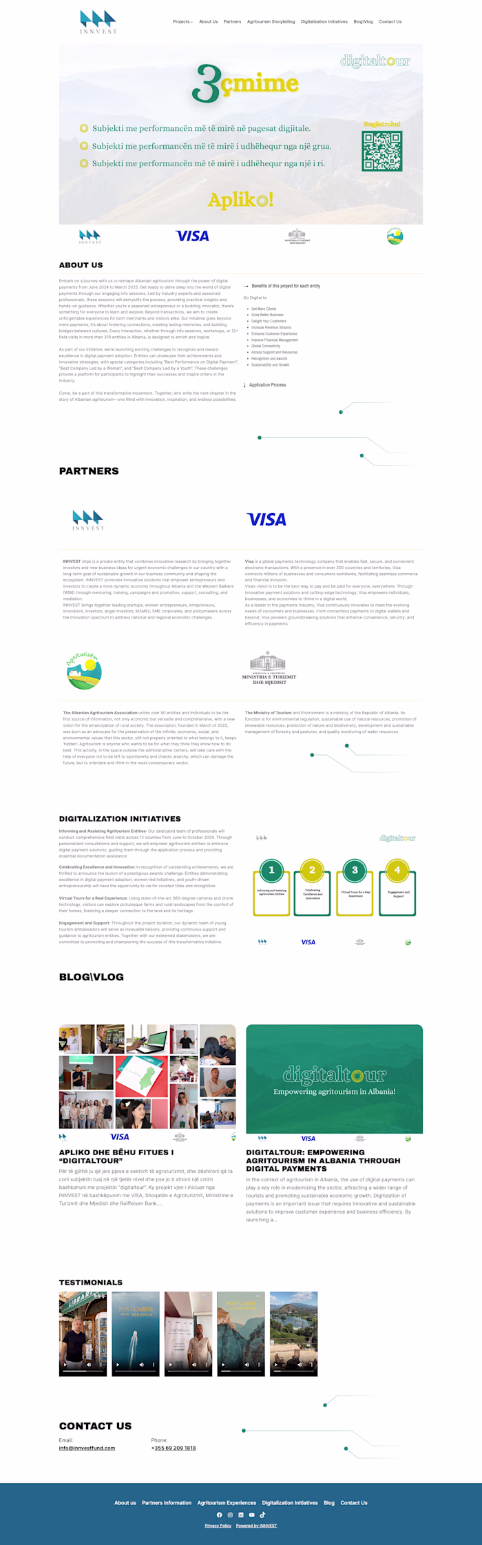 Digitaltour Landing Page Development