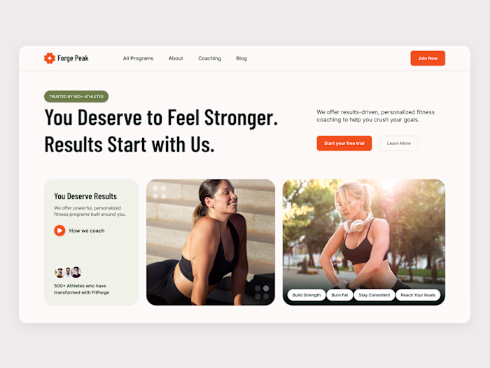 💪 Forge Peak - Fitness