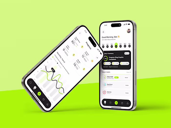 DailyLoop Habit Tracking Mobile App Design