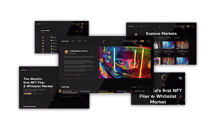 Martians NFT Marketplace UI Design