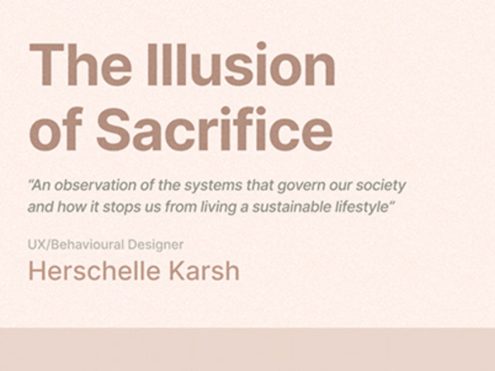 The Illusion of Sacrifice.