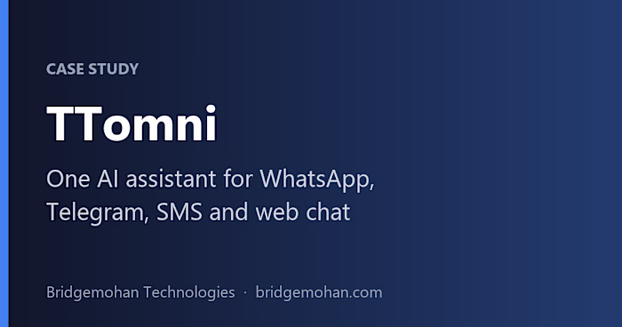 TTomni — AI Chat Platform for Business