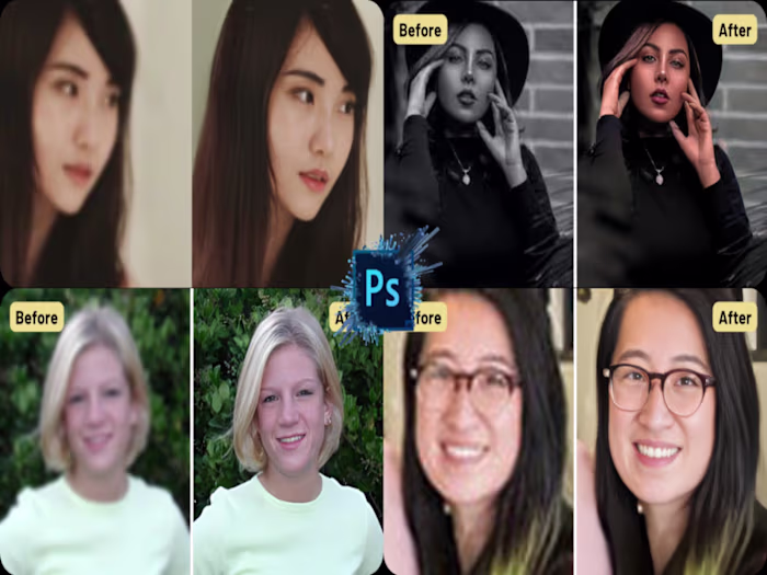 enhance, sharpen, upscale, unblur and image resizing