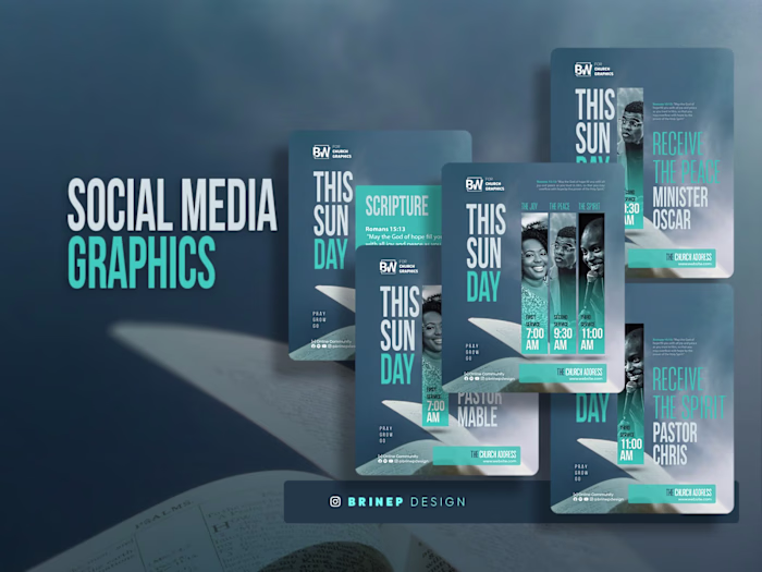 Chicsurch Visual Identity and Social Media Graph