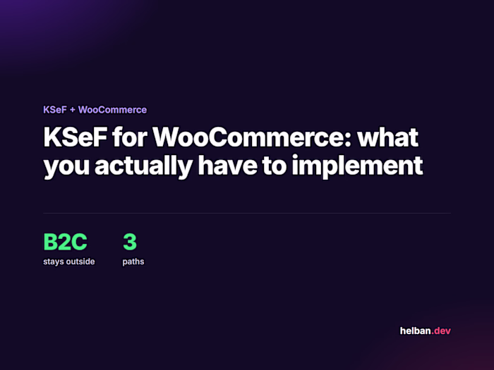 KSeF for WooCommerce: Implementation Guide