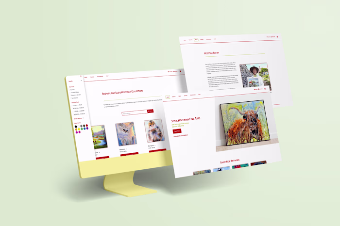 A "Painterly" Website for Susie Hoffman Fine Arts