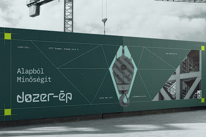 Civil Engineering Brand Identity & Logo Design | Dozer-Ép