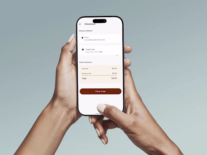 A mobile UI design for