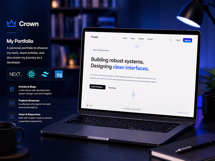 I designed my personal portfolio