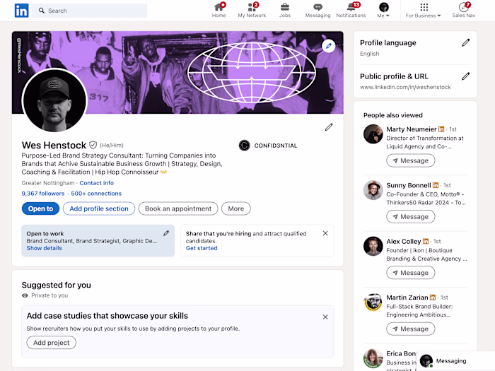 LinkedIn Outreach for a Brand Strategist