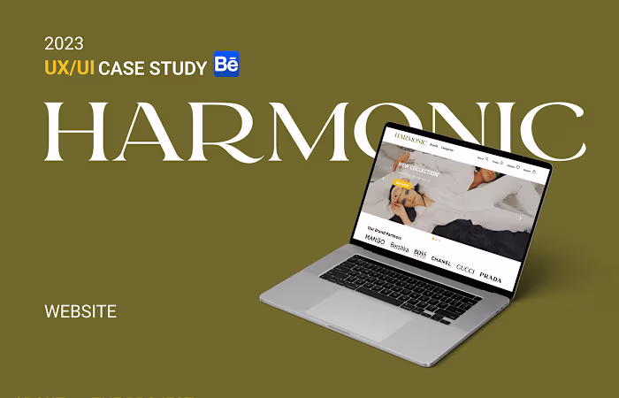 Case Study UX/UI/ Harmonic Shoppng Website :: Behance