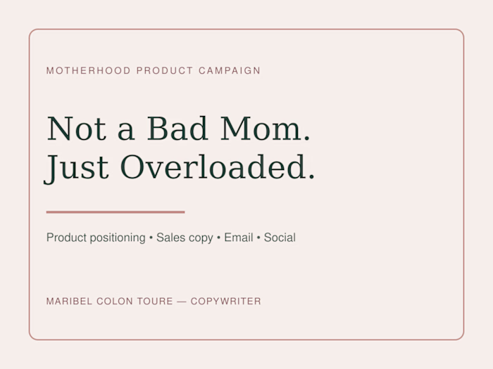 Not a Bad Mom, Just Overstimulated — Book Launch Copy