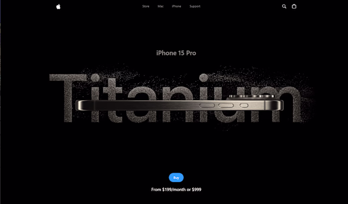 iPhone Landing Page Clone