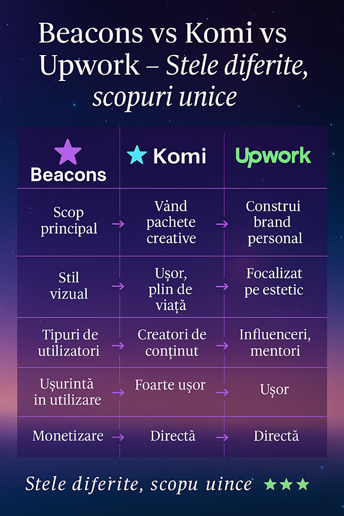  START FREELANCING-BEACONS-KOMI -UPWORK 