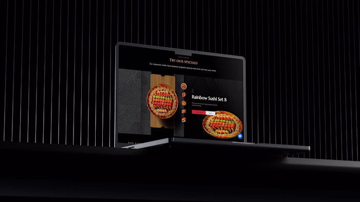 Sushi restaurant web design