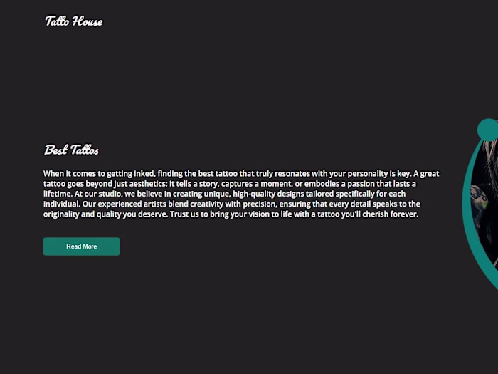 Tatto shop website